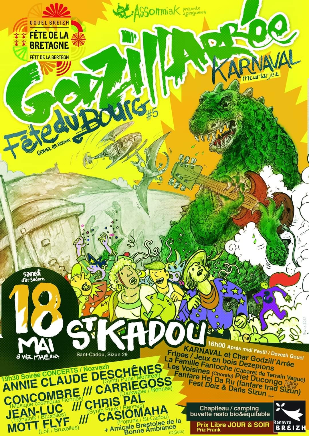 Affiche de l'événement Godzillarée (2024) créée par ron-x