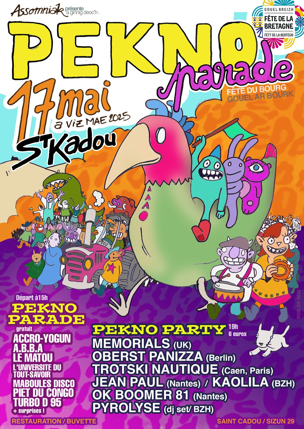 Affiche de l'événement Pekno parade (2025) créée par ron-x